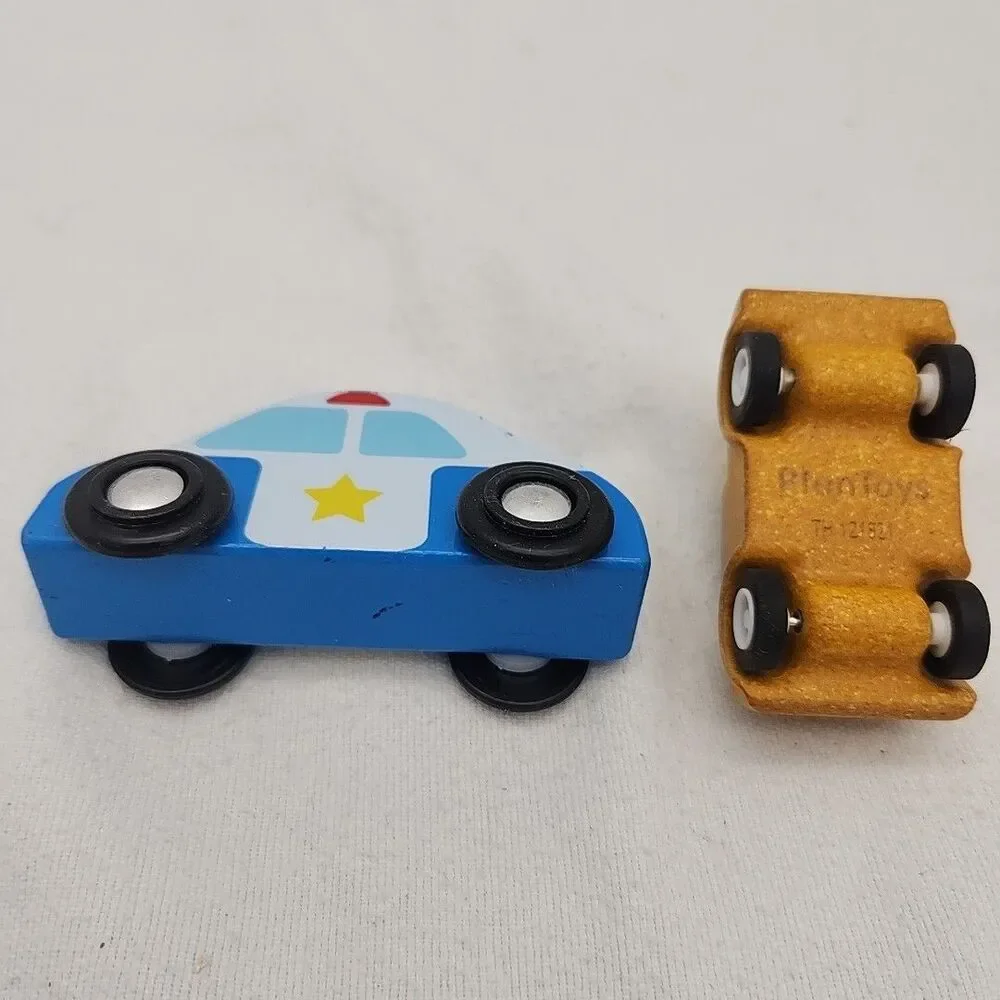 Cars Chunky Wooden Vehicles Horizon Group Mellisa & Doug Plantoys 7 Bundle Wood